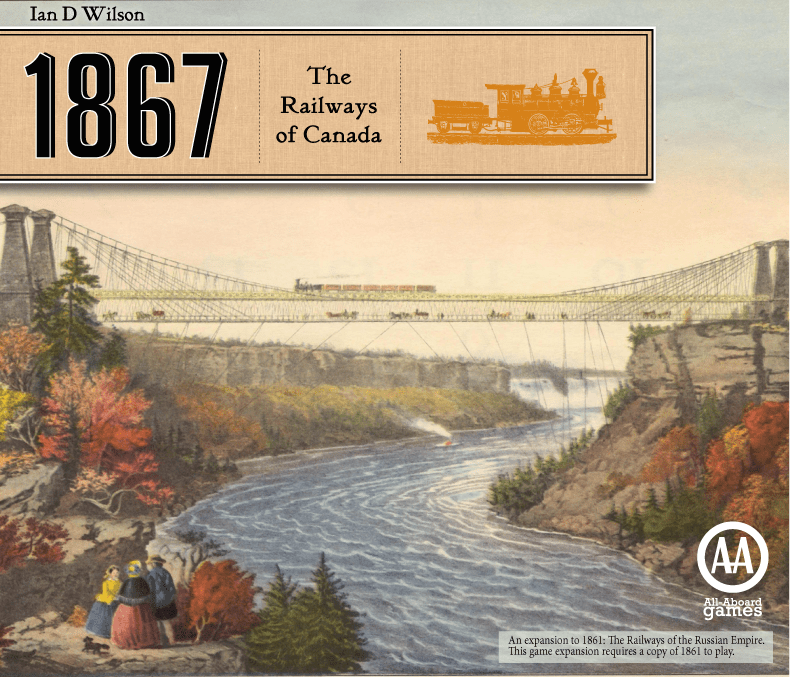 1867: The Railways of Canada board game cover