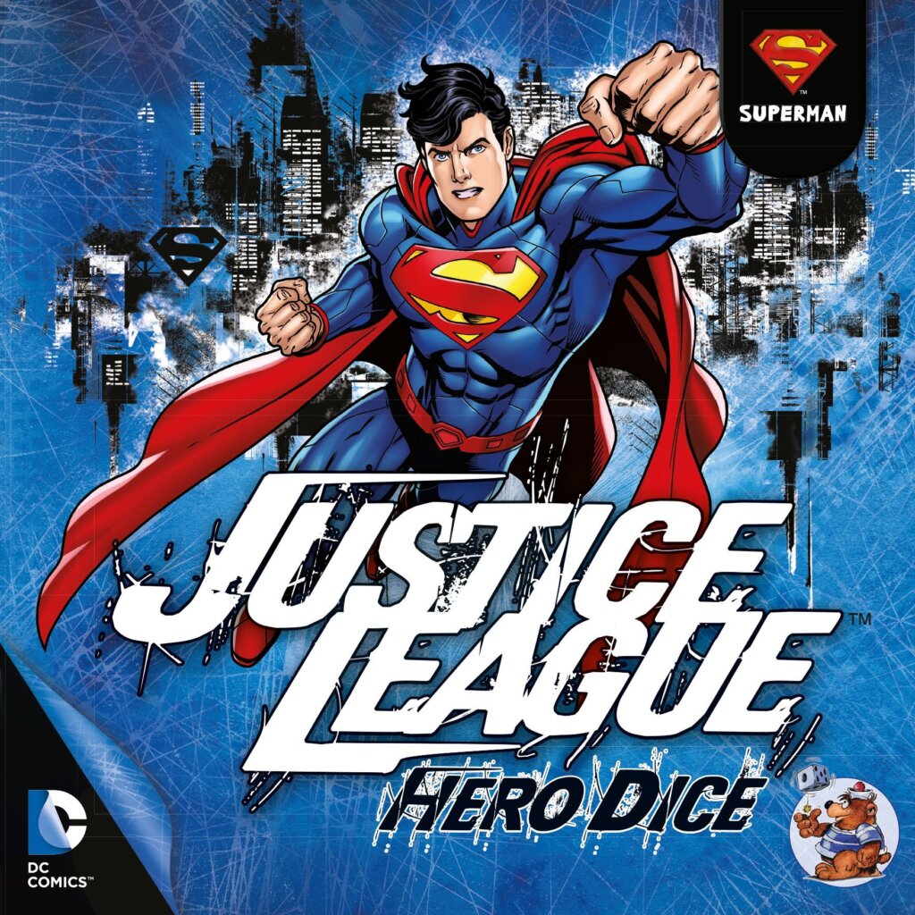 Justice League: Hero Dice – Superman board game cover