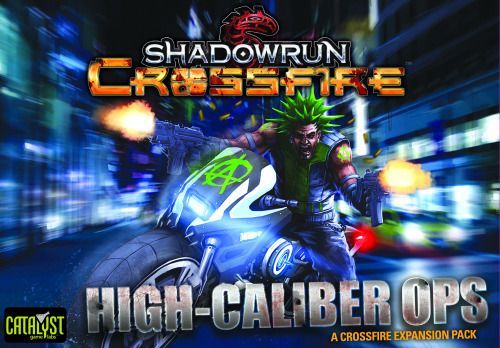 Shadowrun: Crossfire – High Caliber Ops board game cover