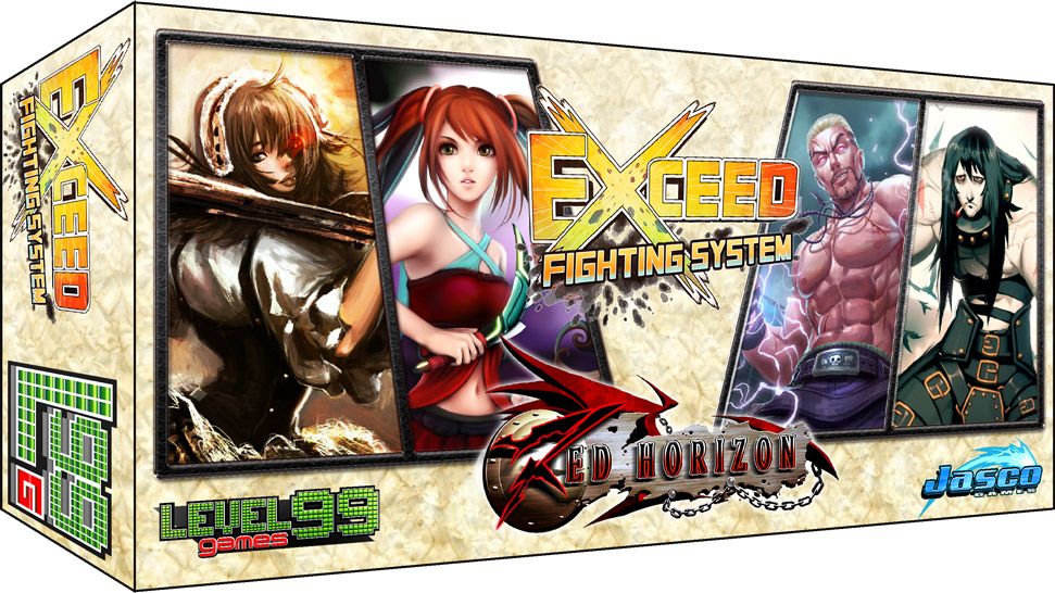 Exceed: Red Horizon – Alice, Zoey, Gabrek, and Ulrik board game cover