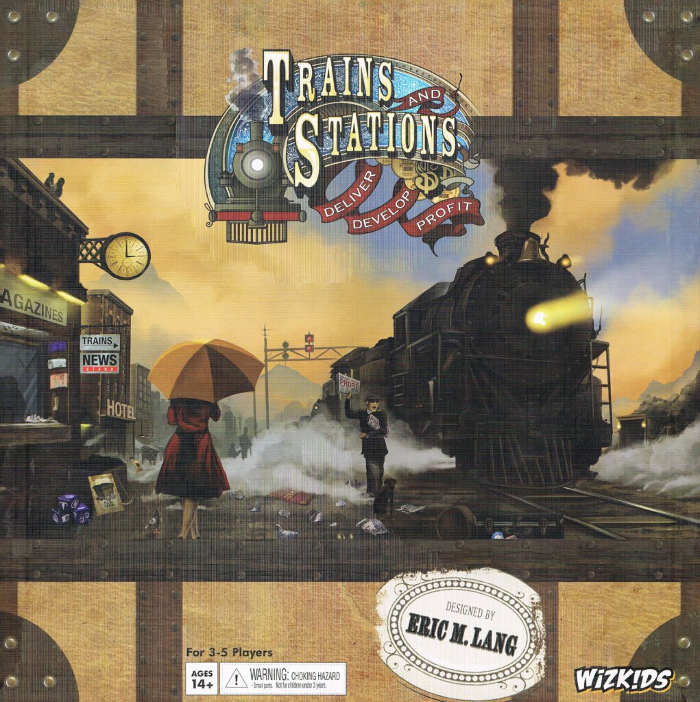 Trains and Stations board game cover
