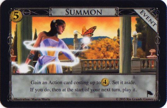 Dominion: Summon Promo Card board game cover