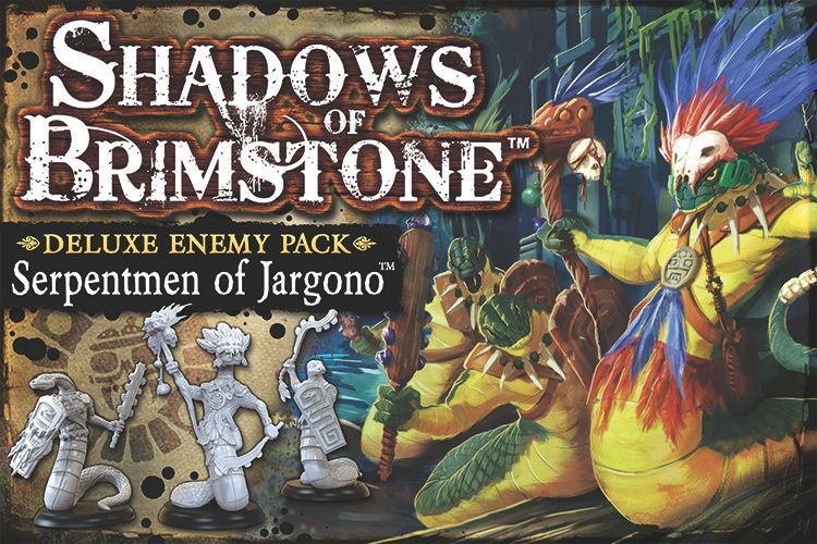 Shadows of Brimstone: Serpentmen of Jargono Deluxe Enemy Pack board game cover