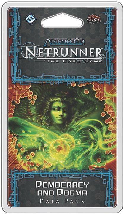 Android: Netrunner – Democracy and Dogma board game cover