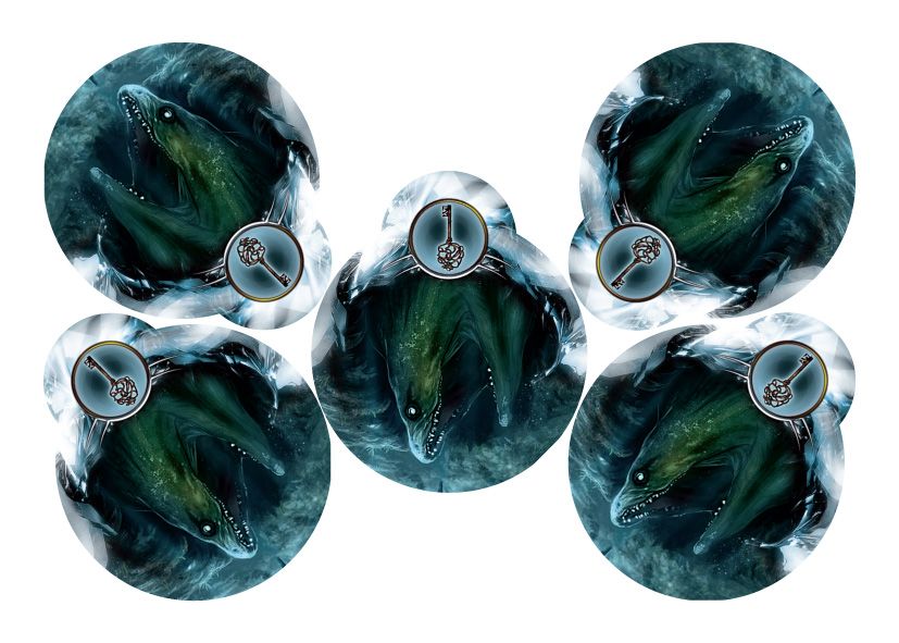 Abyss: Key Monster Tokens board game cover