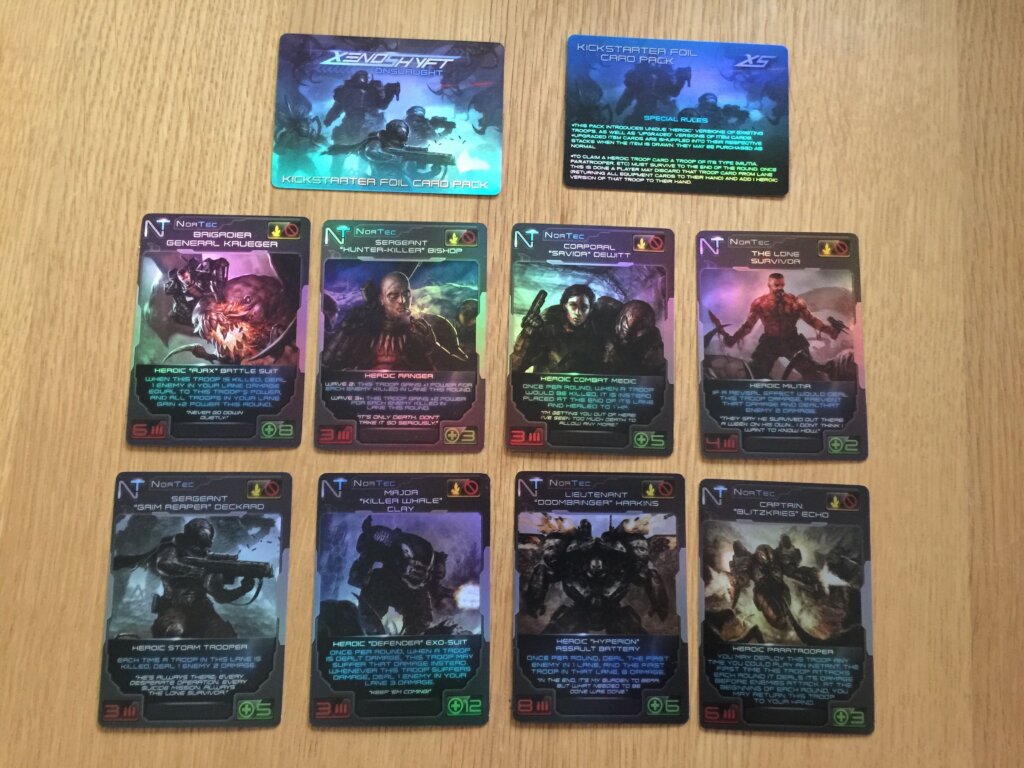 XenoShyft: Onslaught – Kickstarter Exclusive Card Packs board game cover