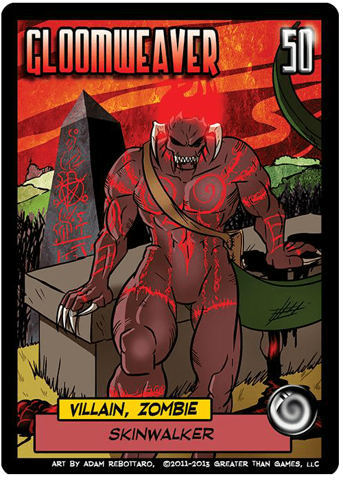Sentinels of the Multiverse: Gloomweaver – Skinwalker Promo Card board game cover