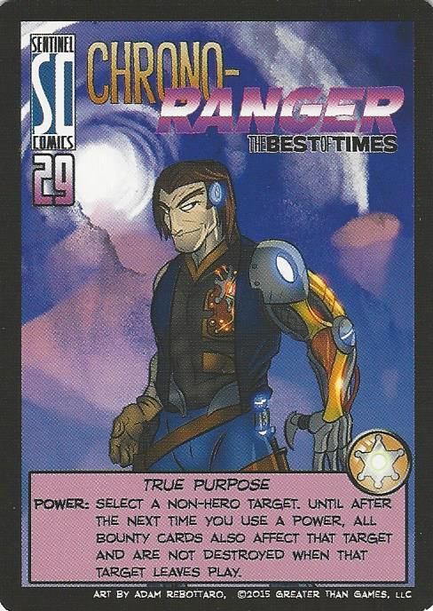 Sentinels of the Multiverse: Chrono-Ranger – The Best of Times Promo Card board game cover
