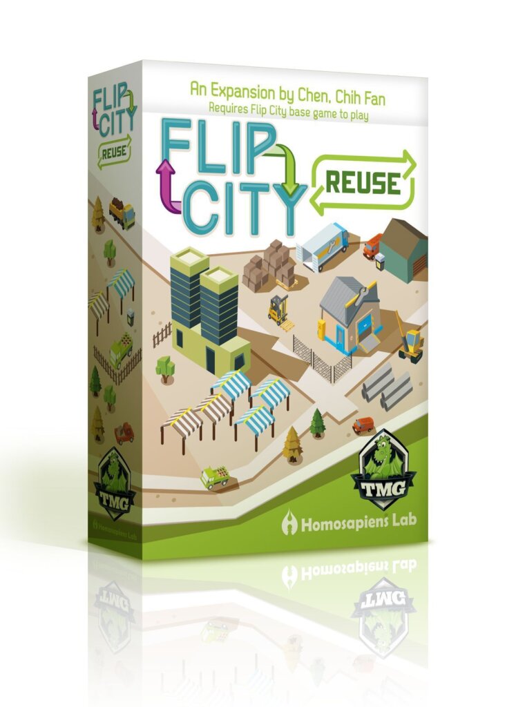 Flip City: Reuse board game cover