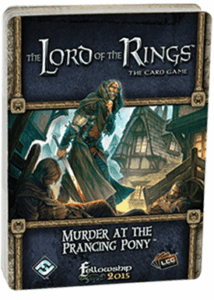 The Lord of the Rings: The Card Game – Murder at the Prancing Pony board game cover