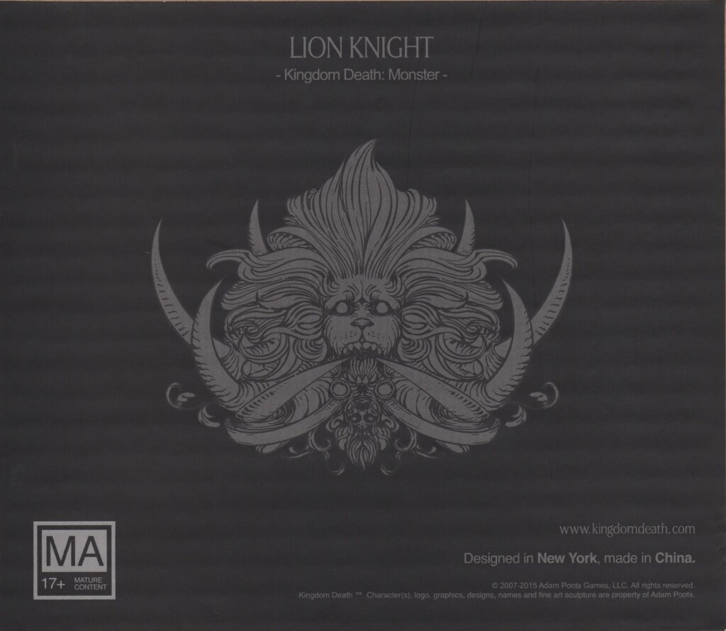 Kingdom Death: Monster – Lion Knight Expansion board game cover