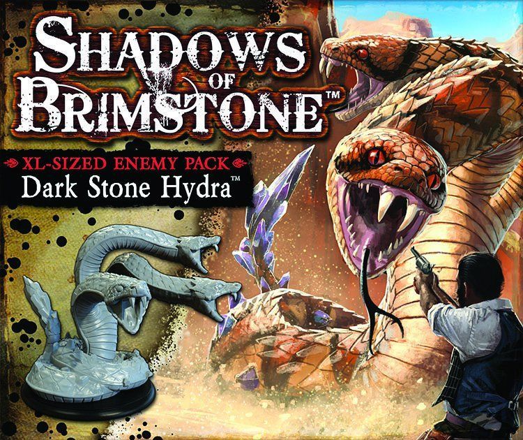 Shadows of Brimstone: Dark Stone Hydra XL Enemy Pack board game cover