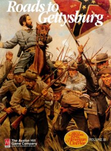 Roads to Gettysburg board game cover
