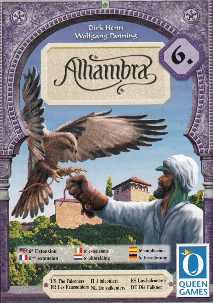 Alhambra: The Falconers board game cover
