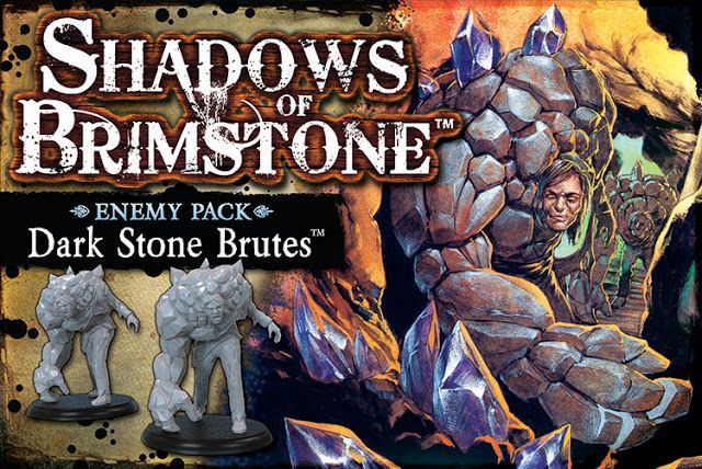 Shadows of Brimstone: Dark Stone Brutes Enemy Pack board game cover