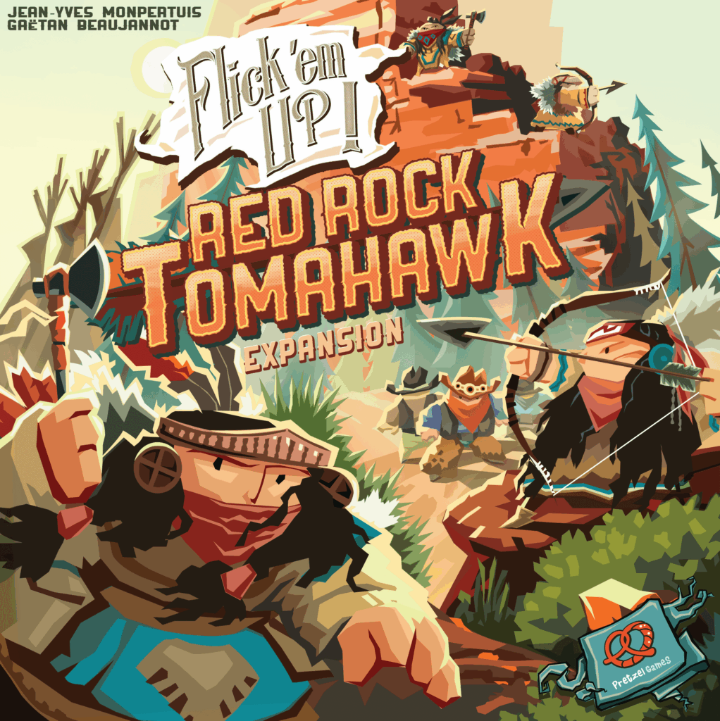 Flick ’em Up!: Red Rock Tomahawk board game cover
