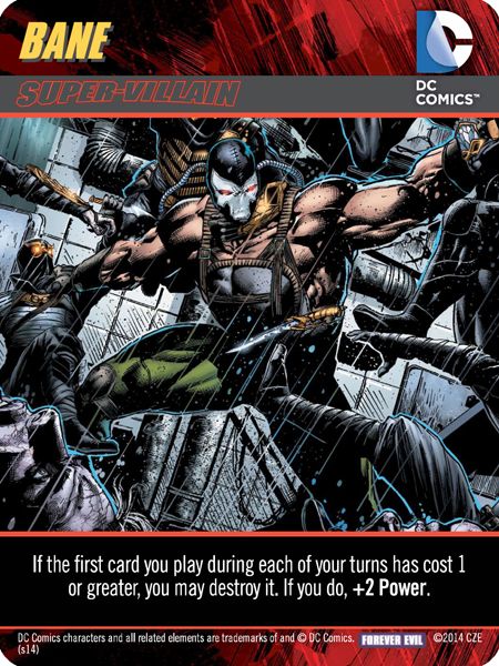 DC Deck-Building Game: Forever Evil – Bane Super Villain board game cover
