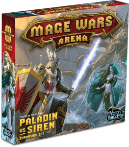 Mage Wars Arena: Paladin vs Siren Expansion Set board game cover