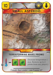 Terraforming Mars: Small Asteroid Promo Card board game cover