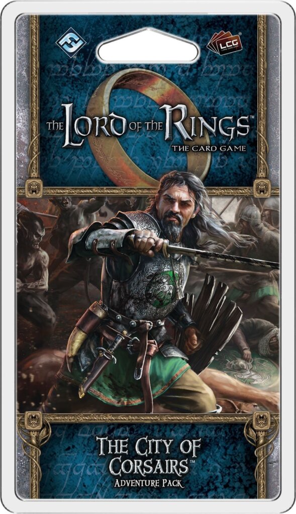The Lord of the Rings: The Card Game – The City of Corsairs board game cover