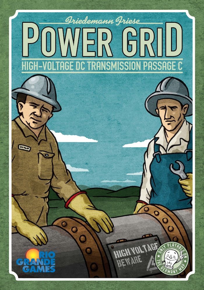 Power Grid: High-Voltage DC Transmission Passage C board game cover