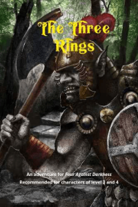 The Three Rings: An Adventure for Four Against Darkness board game cover