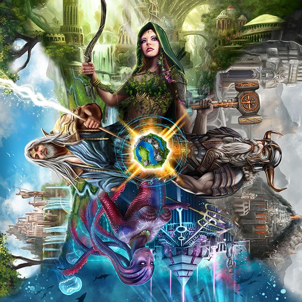 4 Gods board game cover