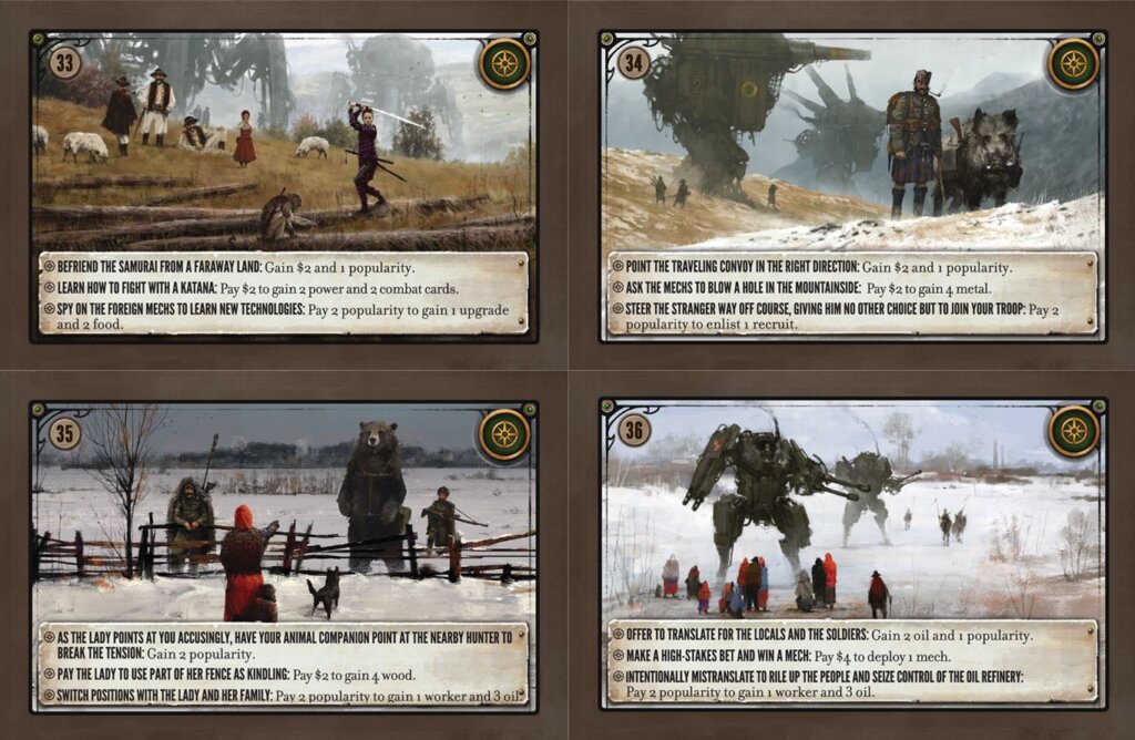 Scythe: Promo Pack #2 – Encounter Cards 33-36 board game cover