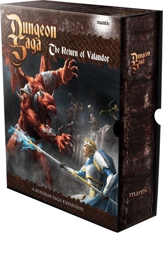 Dungeon Saga: The Return of Valandor board game cover