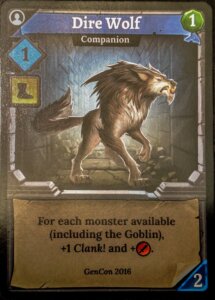 Clank!: Dire Wolf Promo Card board game cover