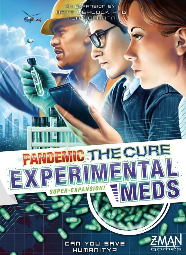 Pandemic: The Cure – Experimental Meds board game cover