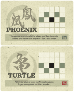Onitama: Phoenix and Turtle Promo Cards board game cover