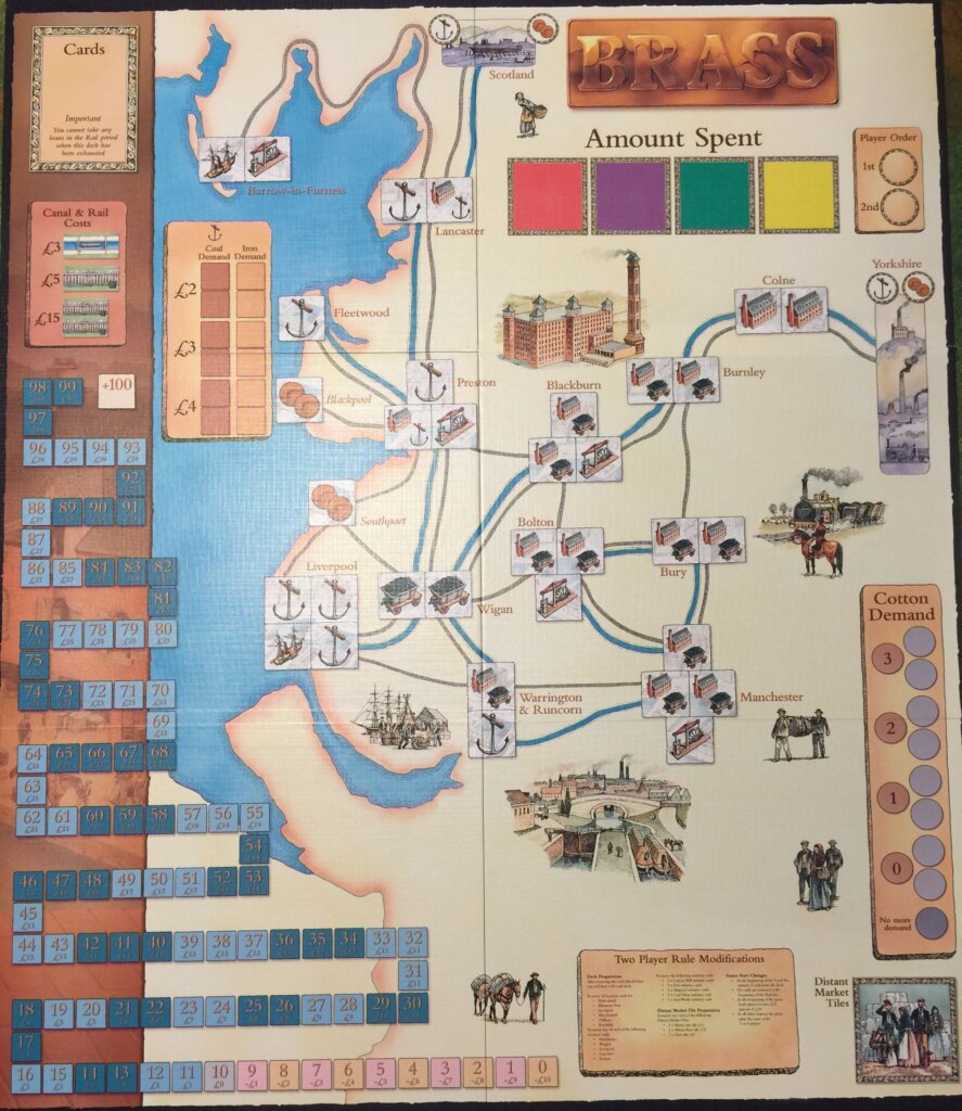 Brass: 2-player board board game cover