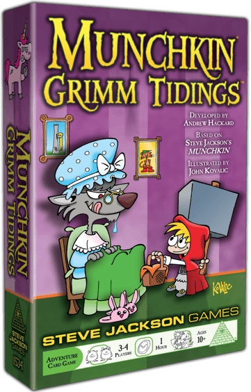 Munchkin Grimm Tidings board game cover