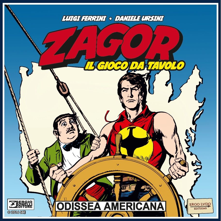 Zagor: Odissea Americana board game cover