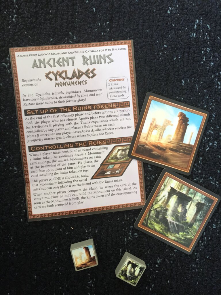 Cyclades: Ancient Ruins board game cover