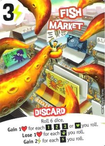 King of Tokyo: Fish Market promo card board game cover
