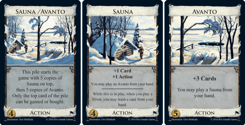 Dominion: Sauna / Avanto Promo Card board game cover