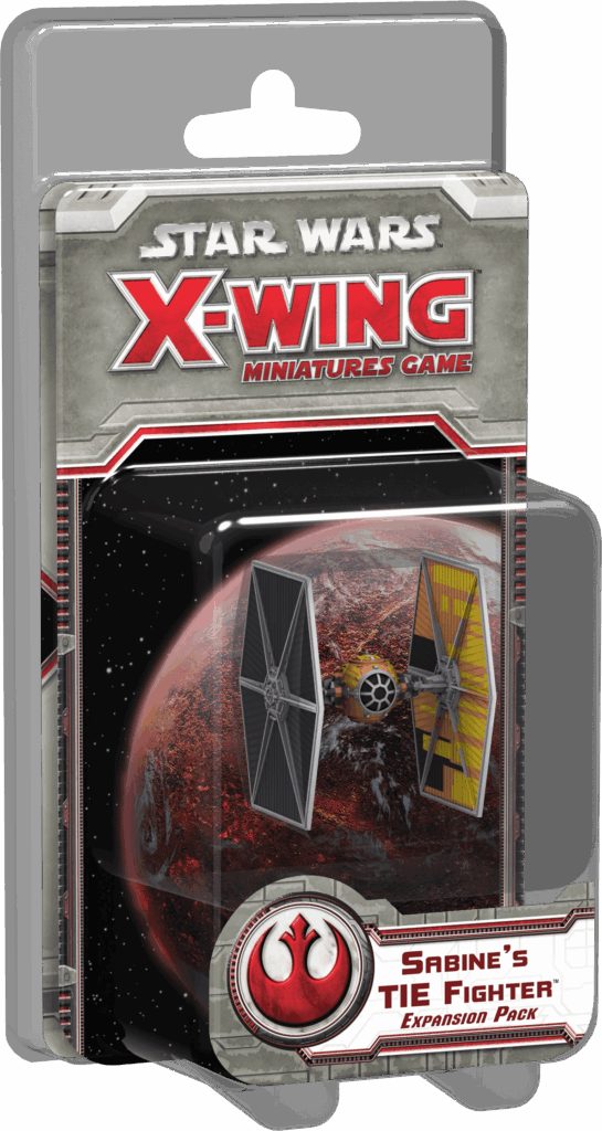 Star Wars: X-Wing Miniatures Game – Sabine’s TIE Fighter Expansion Pack board game cover