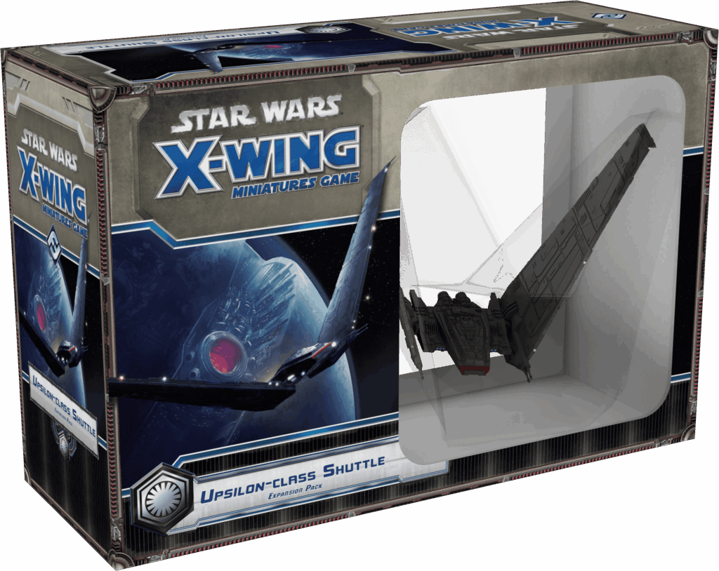Star Wars: X-Wing Miniatures Game – Upsilon-class Shuttle Expansion Pack board game cover