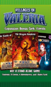 Villages of Valeria: Events board game cover