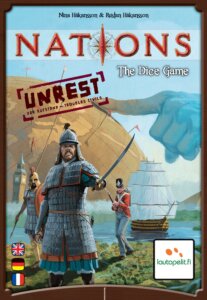 Nations: The Dice Game – Unrest board game cover