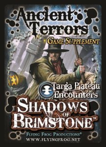 Shadows of Brimstone: Ancient Terrors Game Supplement board game cover
