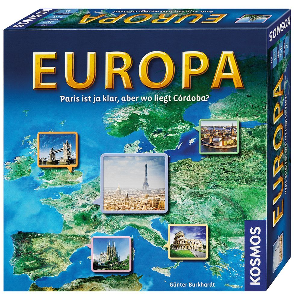 Europa: Paris ist ja klar, aber wo liegt Córdoba? board game cover