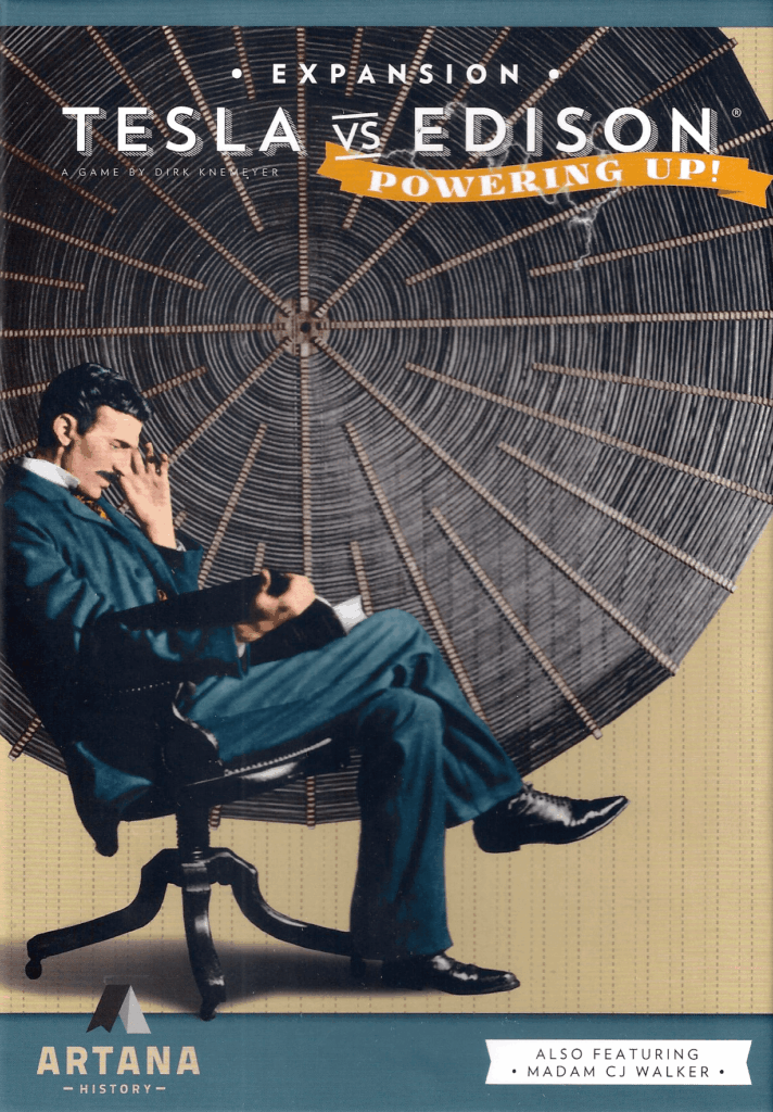 Tesla vs. Edison: Powering Up! board game cover