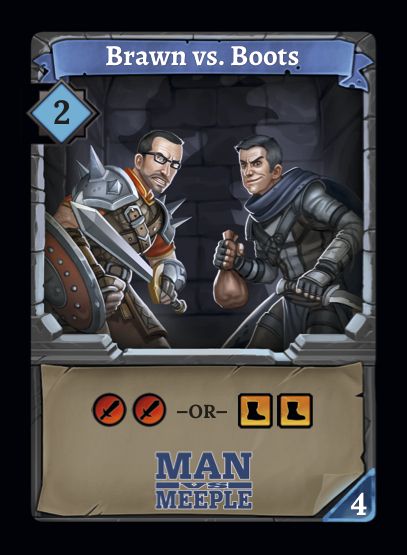 Clank!: Brawn vs. Boots Promo Card board game cover