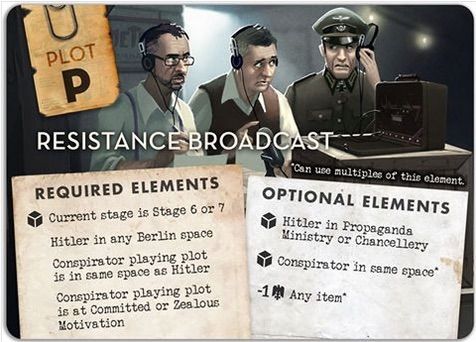 Black Orchestra: Resistance Broadcast Promo Card board game cover