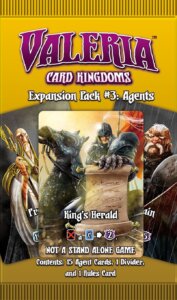 Valeria: Card Kingdoms – Expansion Pack #03: Agents board game cover