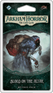 Arkham Horror: The Card Game – Blood on the Altar: Mythos Pack board game cover