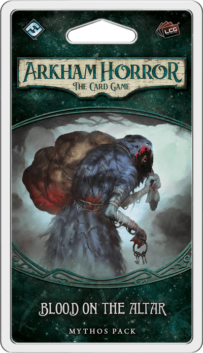 Arkham Horror: The Card Game – Blood on the Altar: Mythos Pack board game cover